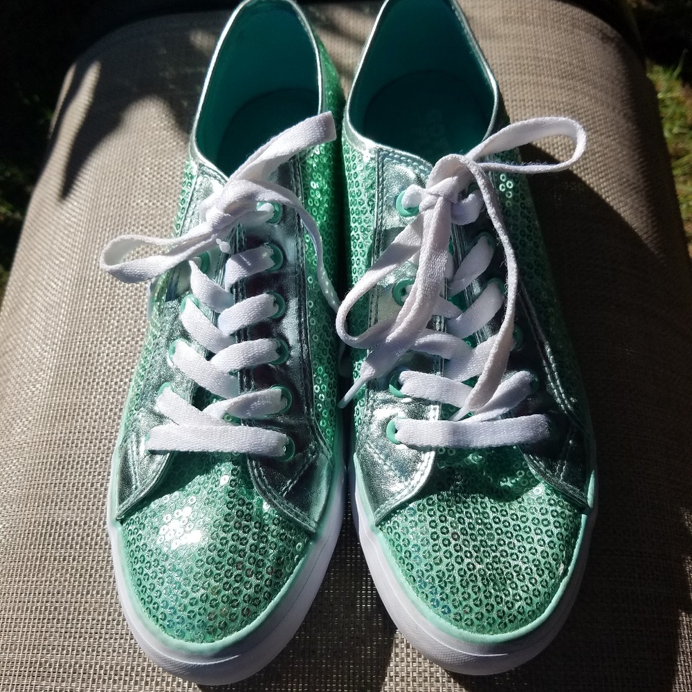 Ladies Sequin Sneakers